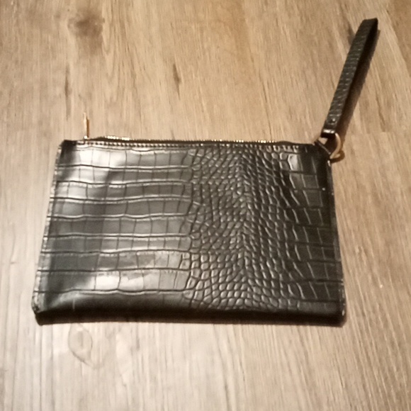 Black snake skin wrist bag - Picture 2 of 10